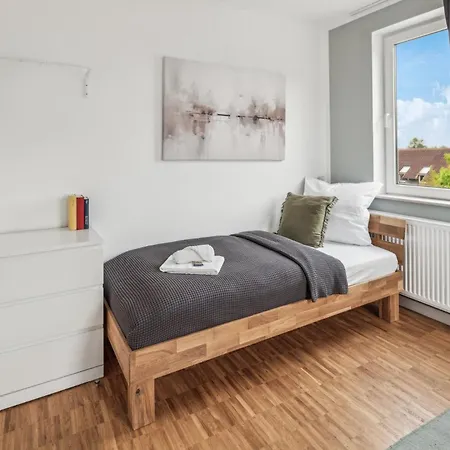 Lägenhet Maremar - Style Nahe Klinikum - Luxus Boxspring - Parkplatz - Kueche - Highspeed Wlan - Bis Zu 5p