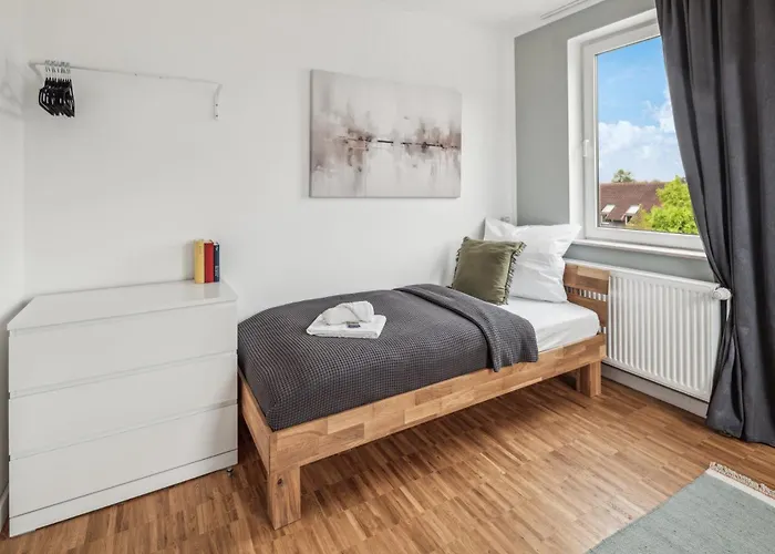 Lejlighed Maremar - Style Nahe Klinikum - Luxus Boxspring - Parkplatz - Kueche - Highspeed Wlan - Bis Zu 5p